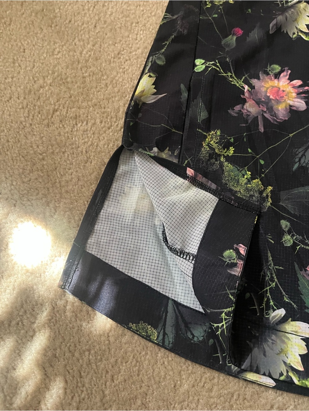 Oiselle Moody Floral Collared Roga Dress Sz4 - Picture 6 of 7
